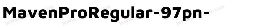 MavenProRegular-97pn字体转换
