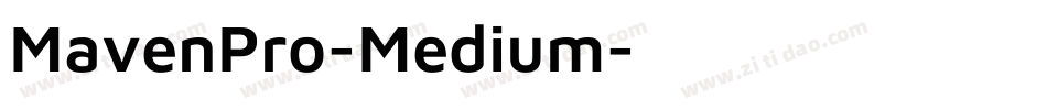 MavenPro-Medium字体转换