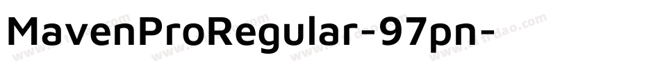 MavenProRegular-97pn字体转换