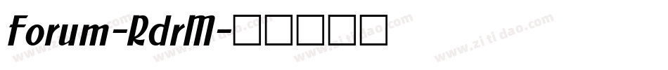 Forum-RdrM字体转换