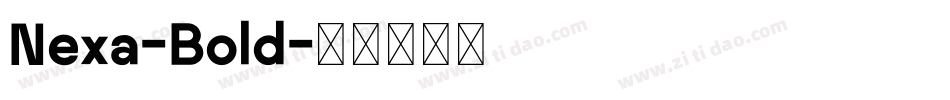 Nexa-Bold字体转换