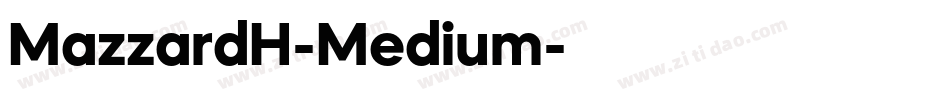MazzardH-Medium字体转换