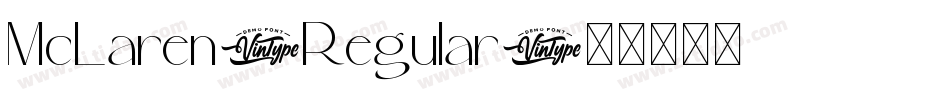 McLaren-Regular字体转换
