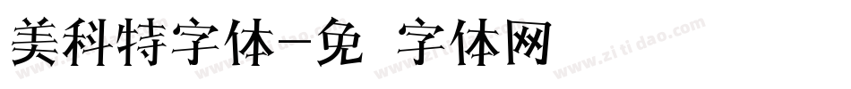 美科特字体字体转换