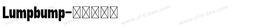 Lumpbump字体转换