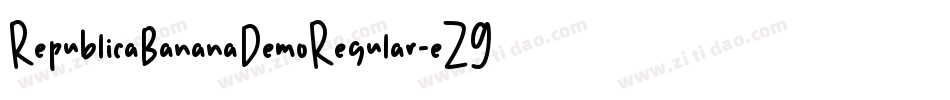RepublicaBananaDemoRegular-eZ9Me字体转换
