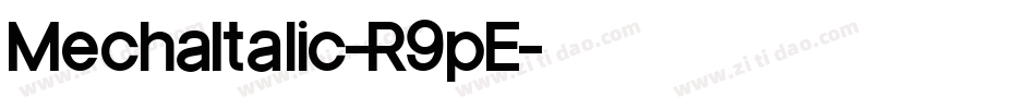 MechaItalic-R9pE字体转换