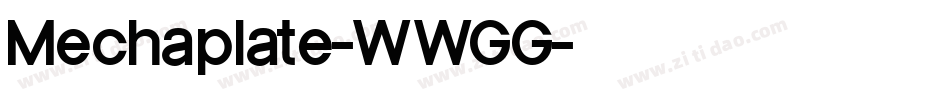 Mechaplate-WWGG字体转换