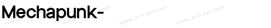 Mechapunk字体转换