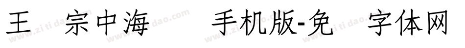 王汉宗中海报简手机版字体转换