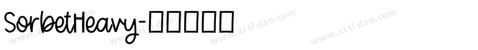 SorbetHeavy字体转换