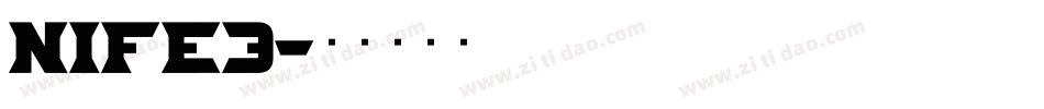 NIFE3字体转换