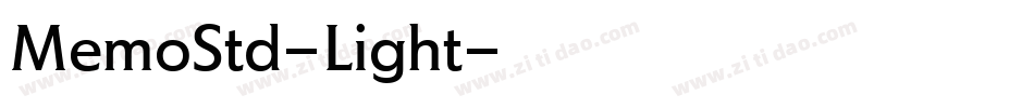 MemoStd-Light字体转换