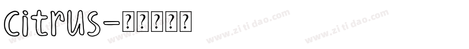 Citrus字体转换