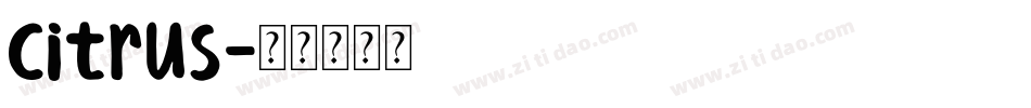 Citrus字体转换