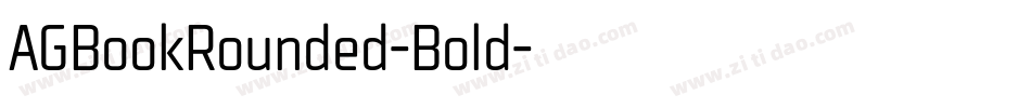 AGBookRounded-Bold字体转换
