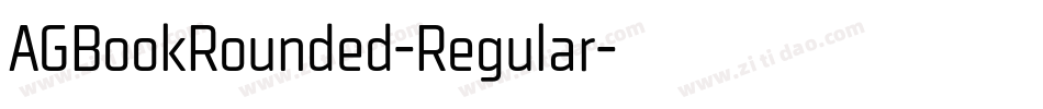 AGBookRounded-Regular字体转换