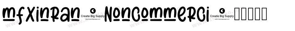 mfxinran(Noncommerci字体转换