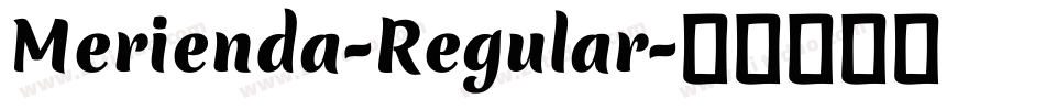Merienda-Regular字体转换