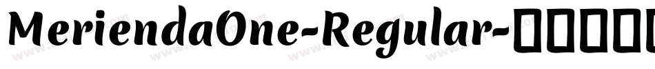 MeriendaOne-Regular字体转换