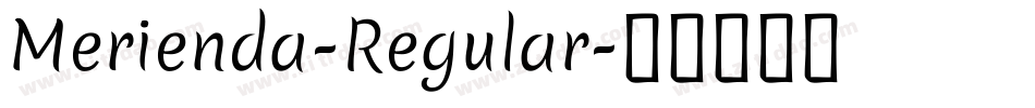 Merienda-Regular字体转换