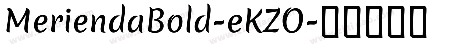 MeriendaBold-eKZO字体转换