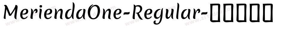 MeriendaOne-Regular字体转换