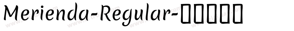 Merienda-Regular字体转换