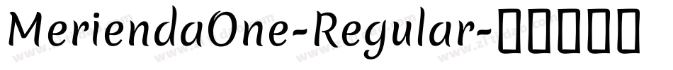 MeriendaOne-Regular字体转换