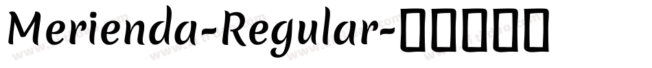Merienda-Regular字体转换