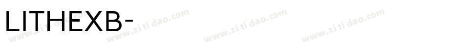LITHEXB字体转换