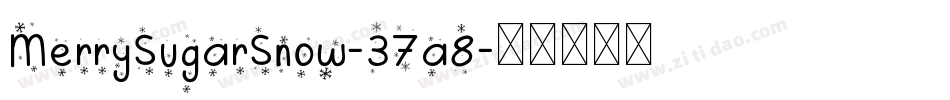 MerrySugarSnow-37a8字体转换
