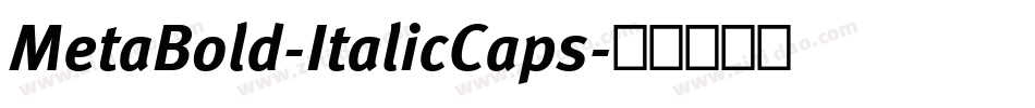 MetaBold-ItalicCaps字体转换
