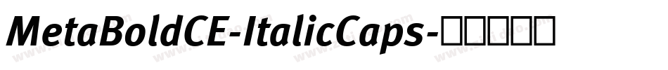 MetaBoldCE-ItalicCaps字体转换