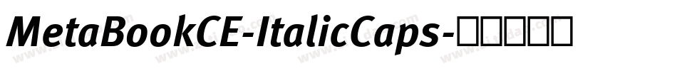 MetaBookCE-ItalicCaps字体转换