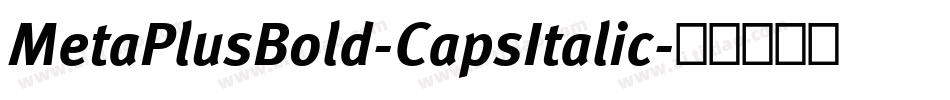 MetaPlusBold-CapsItalic字体转换