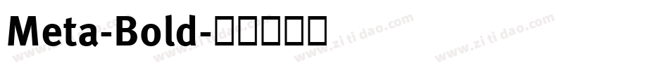 Meta-Bold字体转换