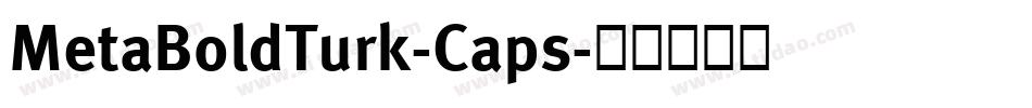 MetaBoldTurk-Caps字体转换