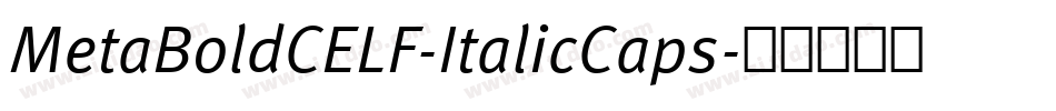 MetaBoldCELF-ItalicCaps字体转换