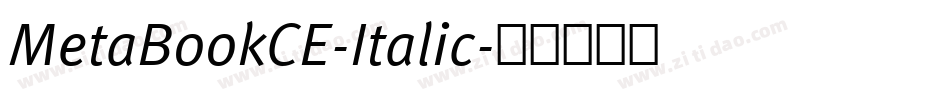 MetaBookCE-Italic字体转换