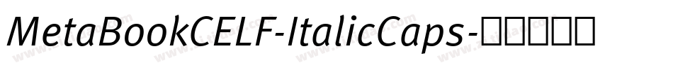 MetaBookCELF-ItalicCaps字体转换