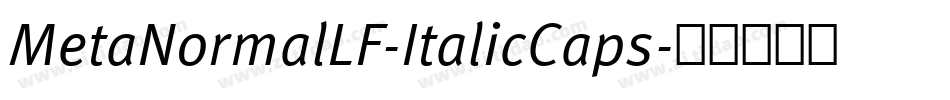 MetaNormalLF-ItalicCaps字体转换