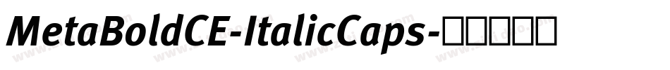 MetaBoldCE-ItalicCaps字体转换
