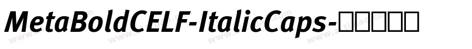 MetaBoldCELF-ItalicCaps字体转换