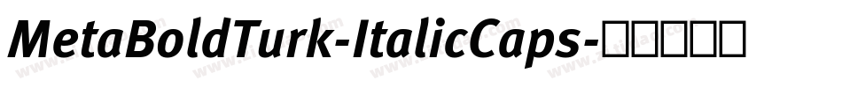 MetaBoldTurk-ItalicCaps字体转换