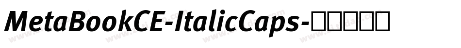 MetaBookCE-ItalicCaps字体转换
