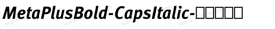 MetaPlusBold-CapsItalic字体转换