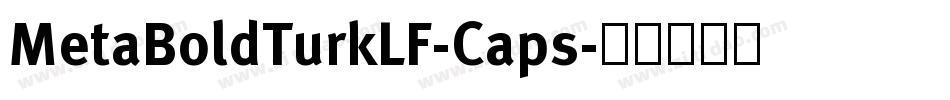 MetaBoldTurkLF-Caps字体转换