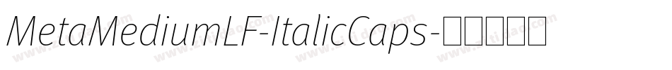 MetaMediumLF-ItalicCaps字体转换