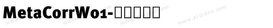 MetaCorrW01字体转换
